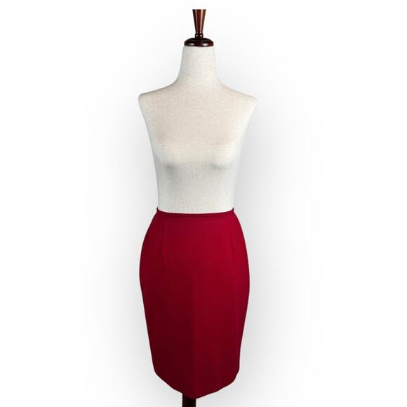 Vintage Red Suit Jacket and Skirt Set Small - Picture 4 of 10